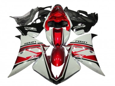 Buy 2012-2014 Yamaha R1 Motorcycle Fairings - White Red Black Layerd Semakin Didepan UK