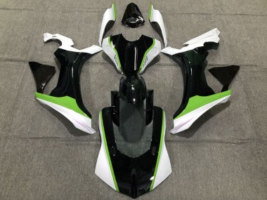 Buy 2015-2019 Yamaha R1 Motorcycle Fairings - White Green Glossy Black UK