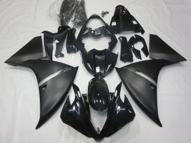 Buy 2012-2014 Yamaha R1 Motorcycle Fairings - Glossy Black Matte Black Silver UK