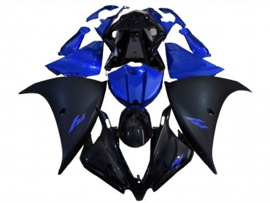 Buy 2012-2014 Yamaha R1 Motorcycle Fairings - Glossy Black Matte Black Blue UK