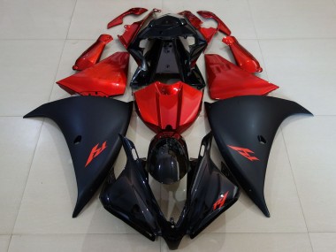 Buy 2012-2014 Yamaha R1 Motorcycle Fairing - Glossy Black Matte Black Red UK
