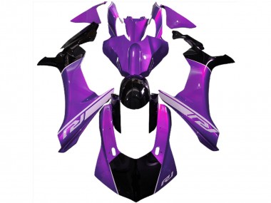 Buy 2015-2019 Yamaha R1 Motorcycle Fairings - Purple Glossy Black Silver UK