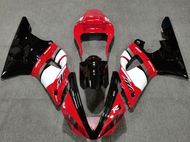 Buy 2000-2001 Yamaha R1 Motorcycle Fairings - Red White Glossy Black UK