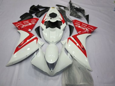 Buy 2012-2014 Yamaha R1 Motorcycle Fairings - White Red UK