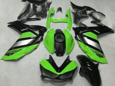 Buy 2015-2018 Yamaha R3 Motorcycle Fairings - Green Silver Glossy Black UK