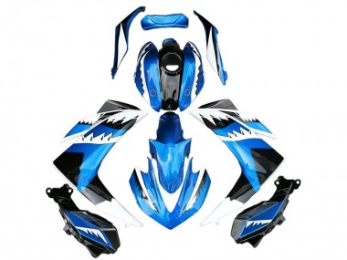 Buy 2015-2018 Yamaha R3 Motorcycle Fairing - Blue White Black Shark UK