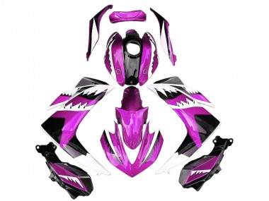 Buy 2015-2018 Yamaha R3 Motorcycle Fairings - Pink White Glossy Black Shark UK