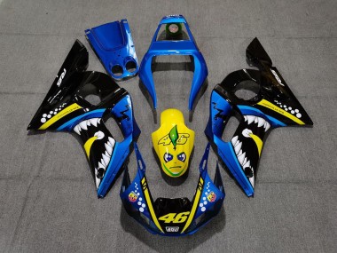 Buy 1998-2002 Yamaha R6 Motorcycle Fairings - Blue Yellow Black Shark 46 UK