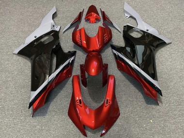Buy 2017-2025 Yamaha R6 Motorcycle Fairings - Grey Red Glossy Black UK