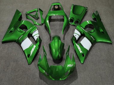 Buy 1998-2002 Yamaha R6 Motorcycle Fairing - Green White UK