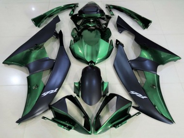 Buy 2008-2016 Yamaha R6 Motorcycle Fairings - Green Matte Black UK