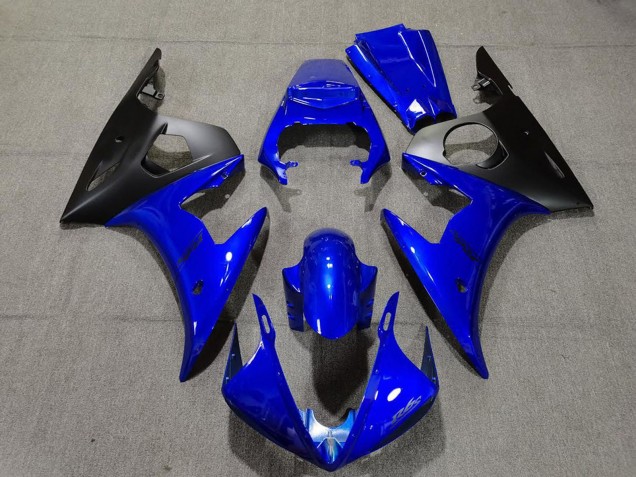 2005 Yamaha R6 Motorcycle Fairings - Blue Matte Black UK