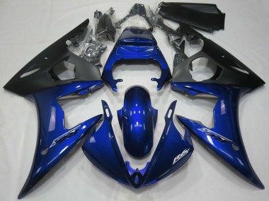 Buy 2005 Yamaha R6 Motorcycle Fairings - Dark Blue Matte Black UK
