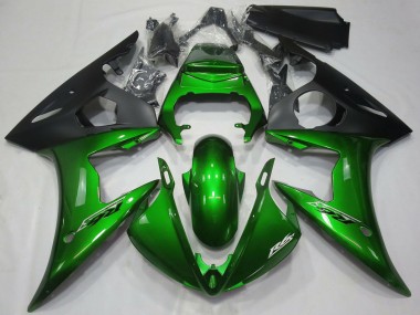 Buy 2005 Yamaha R6 Motorcycle Fairings - Dark Green Matte Black UK