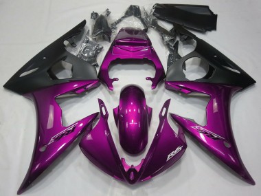 Buy 2005 Yamaha R6 Motorcycle Fairings - Dark Pink Matte Black UK