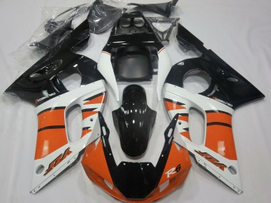 Buy 1998-2002 Yamaha R6 Motorcycle Fairings - White Orange Glossy Black UK