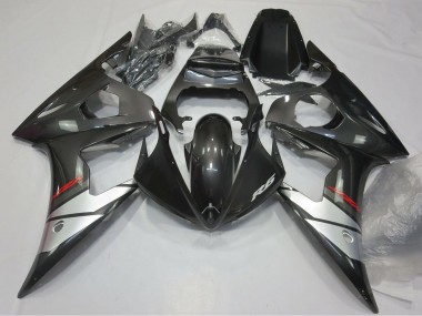 Buy 2005 Yamaha R6 Motorcycle Fairings - Glossy Black Silver UK