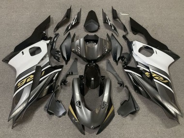 Buy 2017-2025 Yamaha R6 Motorcycle Fairings - White Grey Glossy Black Gold UK
