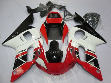 Buy 1998-2002 Yamaha R6 Motorcycle Fairings - Red White Glossy Black OEM Style UK
