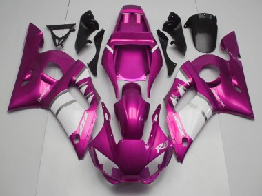 Buy 1998-2002 Yamaha R6 Motorcycle Fairings - Pink White UK