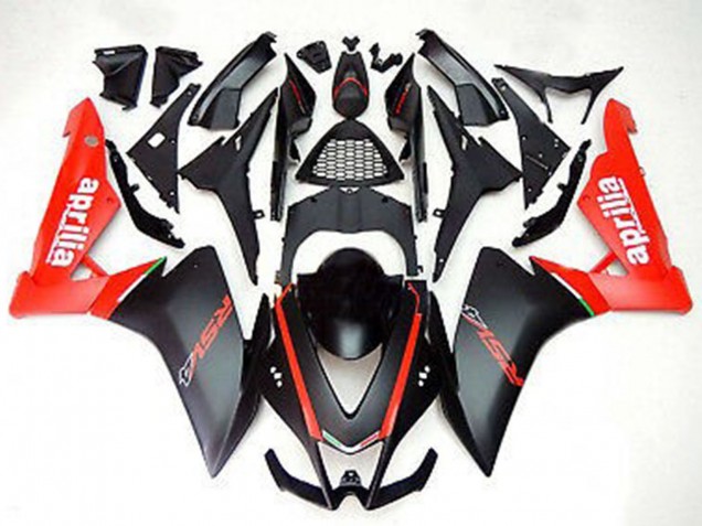 2012-2018 Aprilia RS4 125 Motorcycle Fairings - Red Matte Black UK