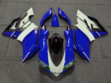 Buy 2015-2020 Ducati 959 1299 Motorcycle Fairings - Blue White Glossy Black Unibat Flex-Box OEM Style UK