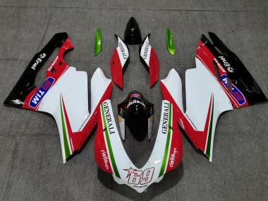 Buy 2015-2020 Ducati 959 1299 Motorcycle Fairings - White Red Green Glossy Black Generali Tim 69 UK