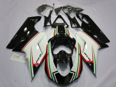 Buy 2007-2014 Ducati 848 Motorcycle Fairings - White Red Green Glossy Black UK