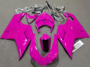 Buy 2007-2014 Ducati 1098 Motorcycle Fairings - Glossy Pink Plain UK