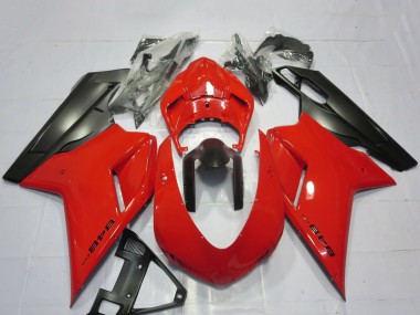 Buy 2007-2014 Ducati 848 Motorcycle Fairings - Red Matte Black UK