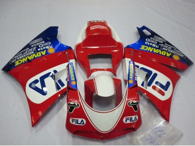 Buy 1993-2005 Ducati 748 916 996 998 Motorcycle Fairings - White Red Blue Fila UK