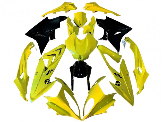 2009-2014 BMW S1000RR Motorcycle Fairings - Yellow Glossy Black HP UK