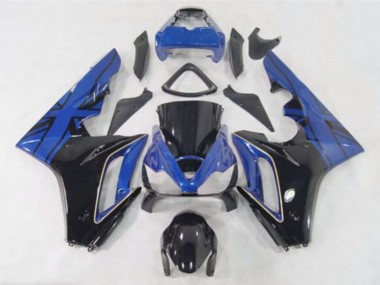 Buy 2006-2008 Triumph Daytona 675 Motorcycle Fairings - Blue Glossy Black UK