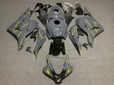 Buy 2009-2012 Honda CBR600RR Motorcycle Fairings - Dark Nardo Grey Yellow UK