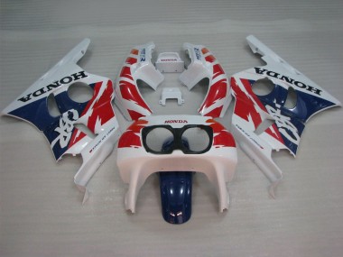 Buy 1987-1989 Honda CBR400RR NC23 Motorcycle Fairings - White Red Blue UK