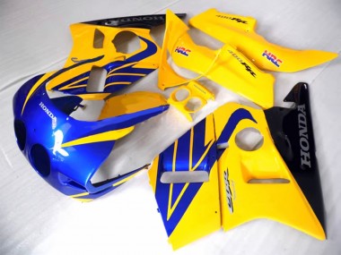 Buy 1987-1989 Honda CBR400RR NC23 Motorcycle Fairings - Yellow Blue Glossy Black UK