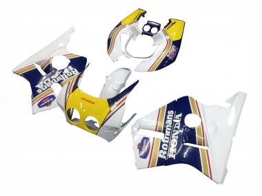 Buy 1987-1989 Honda CBR400RR NC23 Motorcycle Fairings - White Yellow Blue Rothmans UK