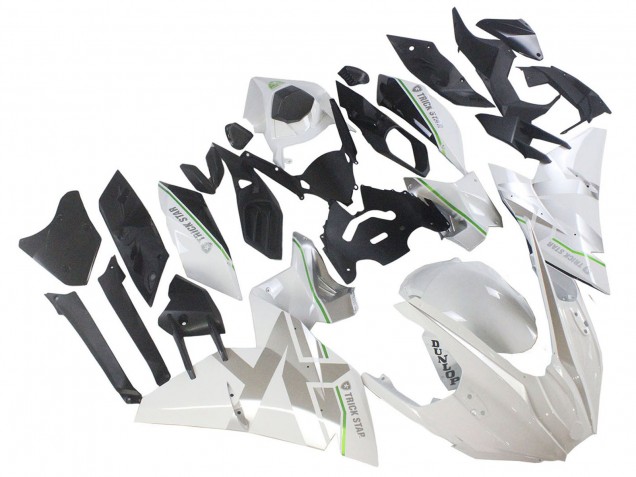 2015-2022 Kawasaki Ninja H2 Motorcycle Fairings - White Silver Green UK