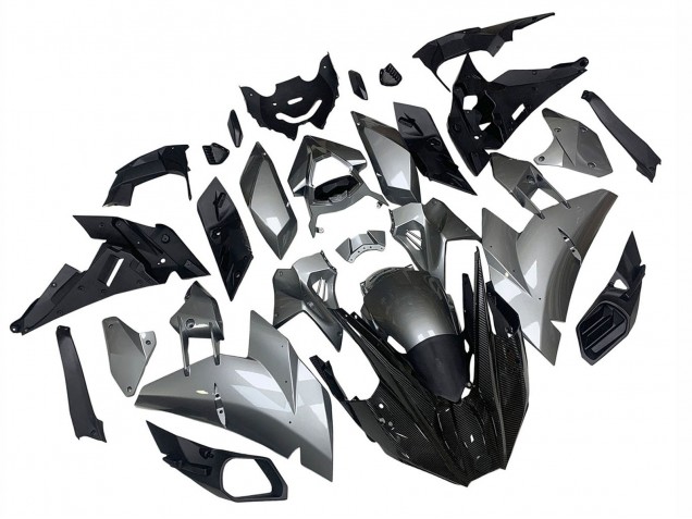 2015-2022 Kawasaki Ninja H2 Motorcycle Fairings - Silver Black Carbon Fiber UK