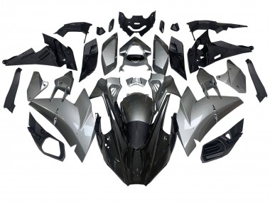 Buy 2015-2022 Kawasaki Ninja H2 Motorcycle Fairings - Silver Black Carbon Fiber UK