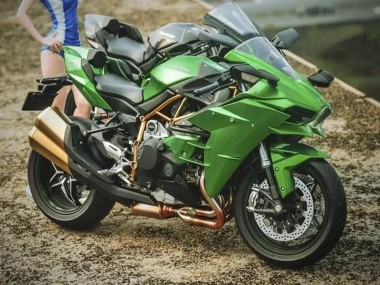 Buy 2015-2022 Kawasaki Ninja H2 Motorcycle Fairings - Green UK