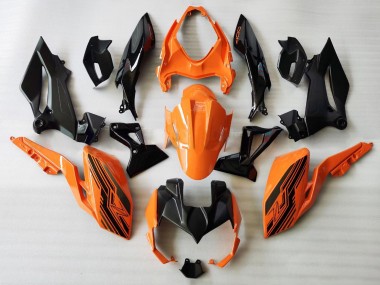 Buy 2018-2024 Kawasaki Z400 Motorcycle Fairings - Orange Glossy Black UK