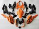 2018-2024 Kawasaki Z400 Motorcycle Fairings - Orange Glossy Black UK