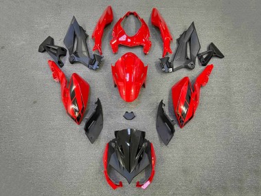 Buy 2018-2024 Kawasaki Z400 Motorcycle Fairings - Red Matte Black UK