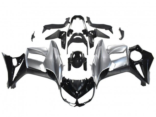 2010-2018 Kawasaki Z1000SX Motorcycle Fairings - Glossy Black Silver UK