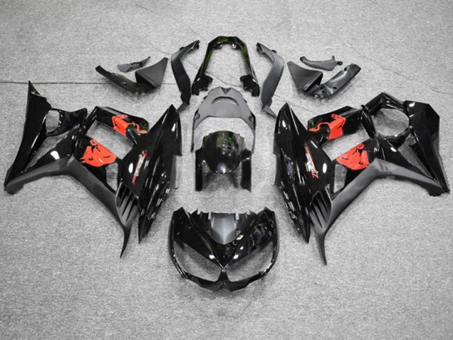2010-2018 Kawasaki Z1000SX Motorcycle Fairings - Glossy Black Matte Black Red Bull UK