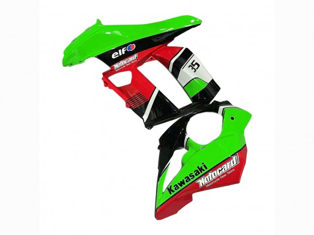 2010-2016 Kawasaki Z1000SX Motorcycle Fairings - Green Red Glossy Black Elf 35 UK
