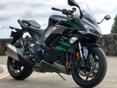Buy 2020-2025 Kawasaki Z1000SX Motorcycle Fairings - Black with Green Lines Ninja UK