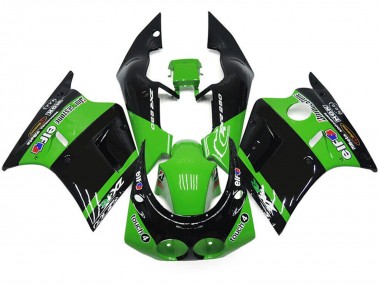 Buy 1989-1990 Kawasaki ZXR250 Motorcycle Fairings - Green Glossy Black Elf Touch4 Bridgestone UK