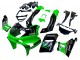 1998-2003 Kawasaki ZZR600 Motorcycle Fairings - Green Black Monster Elf UK